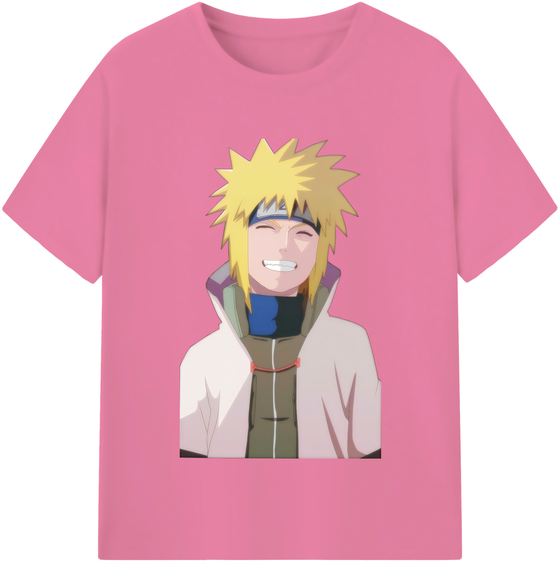 （画像用） NARUTO -ナルト- 波風 ミナト Namikaze Minato 綿100％半袖Tシャツ（フロントプリント）